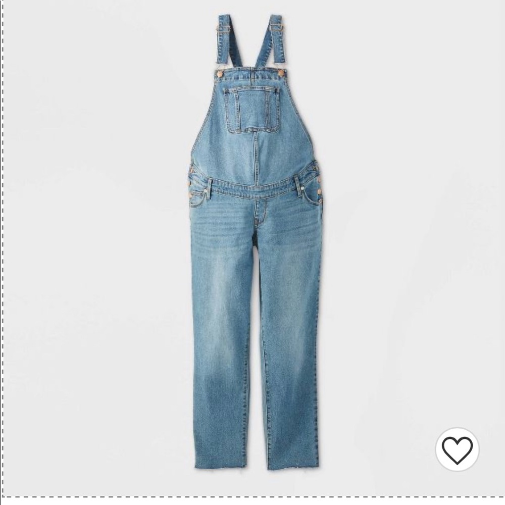 Denim Maternity Overalls - Isabel Maternity by Ingrid & Isabel™ Medium Blue